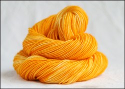 'Golden Yellow' Semi-Solid Vesper Sock Yarn Dyed to Order