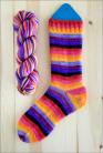 'Technicolor Lavaflow' Vesper Sock Yarn DYED TO ORDER